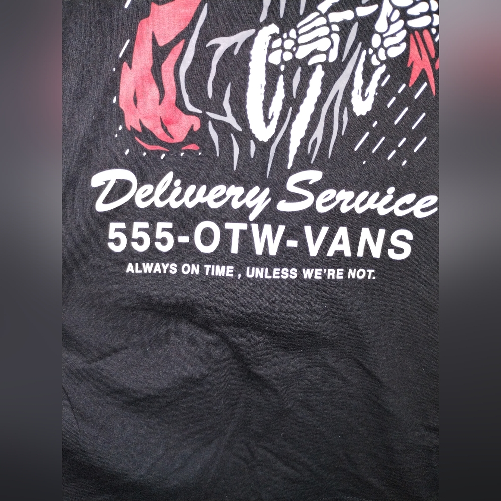 Vans Black Graphic Long Sleeve Shirt (Medium 10-12) kids - Picture 5 of 9